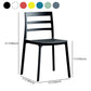 Minimalist Style Ladder Back Dining Chairs Plastic Dining Armless Chairs for Home Clearhalo ' kitchen&dining_furn' 'Dining Chairs' 'Dining Tables & Seating' 'dining_chair' 'furn' 'furn_dining_chair' 'Furniture' 'furniture_dining_chair' 'Kitchen & Dining Furniture' 'kitchen' 3950473