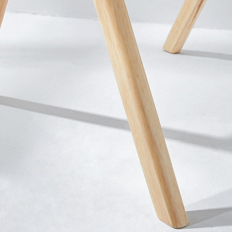 Rubberwood Contemporary Style Chair Open Back Dining Kitchen Single Chair Clearhalo ' kitchen&dining_furn' 'Dining Chairs' 'Dining Tables & Seating' 'dining_chair' 'furn' 'furn_dining_chair' 'Furniture' 'furniture_dining_chair' 'Kitchen & Dining Furniture' 'kitchen' 3950508