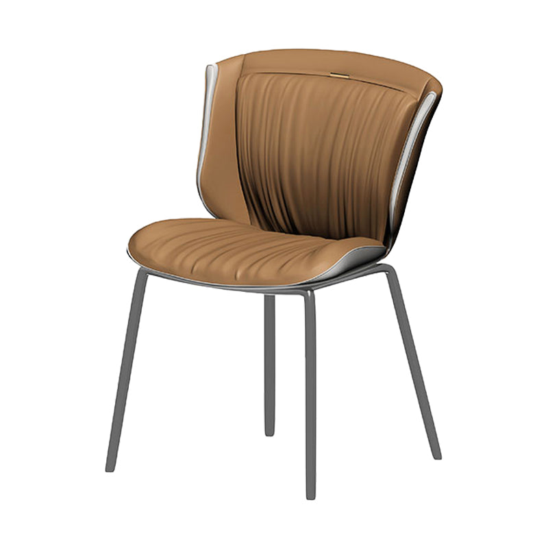 Home Side Chair Upholstered Wingback Dining Room Metal Chair (Set of 2) Clearhalo ' kitchen&dining_furn' 'Dining Chairs' 'Dining Tables & Seating' 'dining_chair' 'furn' 'furn_dining_chair' 'Furniture' 'furniture_dining_chair' 'Kitchen & Dining Furniture' 'kitchen' 3950522