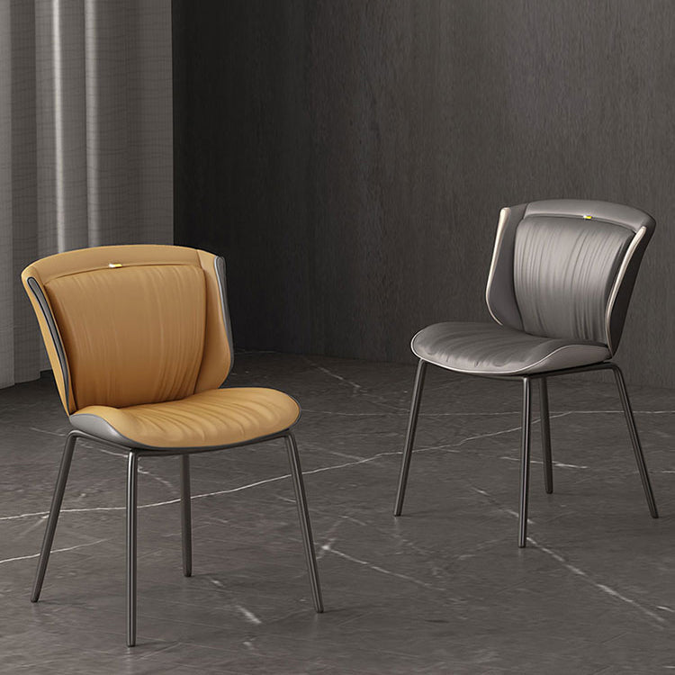 Home Side Chair Upholstered Wingback Dining Room Metal Chair (Set of 2) Clearhalo ' kitchen&dining_furn' 'Dining Chairs' 'Dining Tables & Seating' 'dining_chair' 'furn' 'furn_dining_chair' 'Furniture' 'furniture_dining_chair' 'Kitchen & Dining Furniture' 'kitchen' 3950534