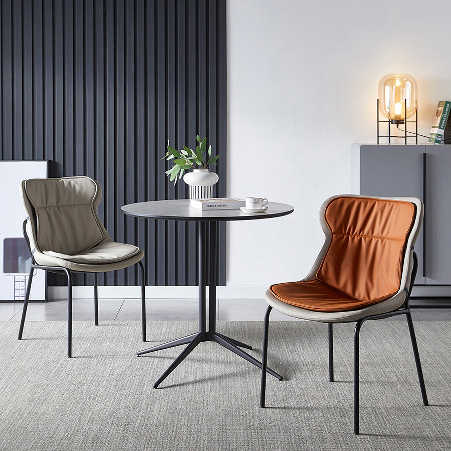 Modern Upholstered Side Dining Chairs Side Chair with Metal Legs (Set of 2) Clearhalo ' kitchen&dining_furn' 'Dining Chairs' 'Dining Tables & Seating' 'dining_chair' 'furn' 'furn_dining_chair' 'Furniture' 'furniture_dining_chair' 'Kitchen & Dining Furniture' 'kitchen' 3950555