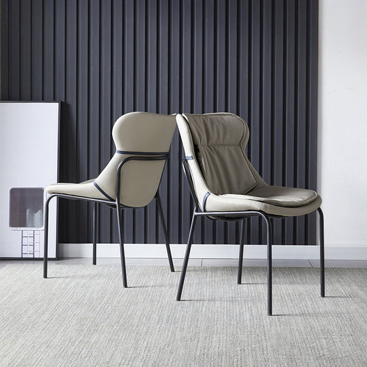 Modern Upholstered Side Dining Chairs Side Chair with Metal Legs (Set of 2) Clearhalo ' kitchen&dining_furn' 'Dining Chairs' 'Dining Tables & Seating' 'dining_chair' 'furn' 'furn_dining_chair' 'Furniture' 'furniture_dining_chair' 'Kitchen & Dining Furniture' 'kitchen' 3950566