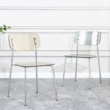 Industrial Style Plastic Dining Armless Chairs Open Back Dining Side Chair for Home Clearhalo ' kitchen&dining_furn' 'Dining Chairs' 'Dining Tables & Seating' 'dining_chair' 'furn' 'furn_dining_chair' 'Furniture' 'furniture_dining_chair' 'Kitchen & Dining Furniture' 'kitchen' 3950595