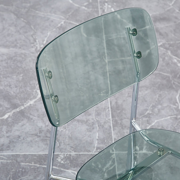 Industrial Style Plastic Dining Armless Chairs Open Back Dining Side Chair for Home Clearhalo ' kitchen&dining_furn' 'Dining Chairs' 'Dining Tables & Seating' 'dining_chair' 'furn' 'furn_dining_chair' 'Furniture' 'furniture_dining_chair' 'Kitchen & Dining Furniture' 'kitchen' 3950603