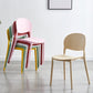 Stackable Armless Dining Chairs Plastic Open Back Side Chair (Set of 4) Clearhalo ' kitchen&dining_furn' 'Dining Chairs' 'Dining Tables & Seating' 'dining_chair' 'furn' 'furn_dining_chair' 'Furniture' 'furniture_dining_chair' 'Kitchen & Dining Furniture' 'kitchen' 3950624