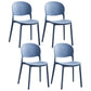 Stackable Armless Dining Chairs Plastic Open Back Side Chair (Set of 4) Airy Blue Clearhalo ' kitchen&dining_furn' 'Dining Chairs' 'Dining Tables & Seating' 'dining_chair' 'furn' 'furn_dining_chair' 'Furniture' 'furniture_dining_chair' 'Kitchen & Dining Furniture' 'kitchen' 3950643