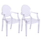 Minimalist Style Open Back Dining Side Chairs Plastic Dining Armchairs White 2 Piece Set Clearhalo ' kitchen&dining_furn' 'Dining Chairs' 'Dining Tables & Seating' 'dining_chair' 'furn' 'furn_dining_chair' 'Furniture' 'furniture_dining_chair' 'Kitchen & Dining Furniture' 'kitchen' 3950647