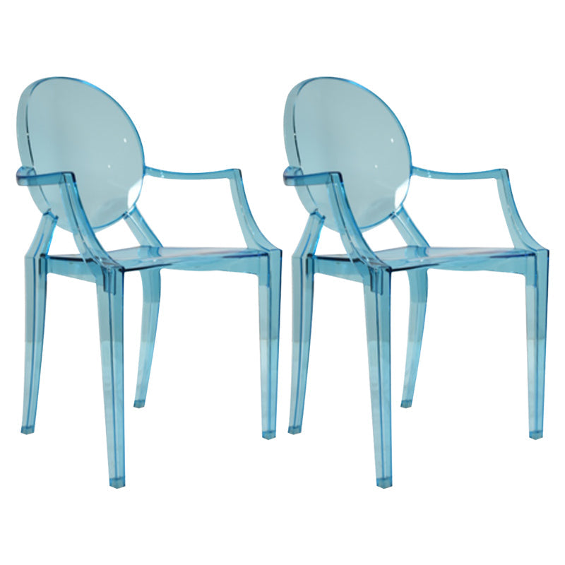 Minimalist Style Open Back Dining Side Chairs Plastic Dining Armchairs Blue 2 Piece Set Clearhalo ' kitchen&dining_furn' 'Dining Chairs' 'Dining Tables & Seating' 'dining_chair' 'furn' 'furn_dining_chair' 'Furniture' 'furniture_dining_chair' 'Kitchen & Dining Furniture' 'kitchen' 3950654