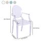 Minimalist Style Open Back Dining Side Chairs Plastic Dining Armchairs Clearhalo ' kitchen&dining_furn' 'Dining Chairs' 'Dining Tables & Seating' 'dining_chair' 'furn' 'furn_dining_chair' 'Furniture' 'furniture_dining_chair' 'Kitchen & Dining Furniture' 'kitchen' 3950666