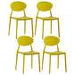 Plastic Stackable Dining Side Chair Open Back Armless Dining Chairs (Set of 4) Ginger Clearhalo ' kitchen&dining_furn' 'Dining Chairs' 'Dining Tables & Seating' 'dining_chair' 'furn' 'furn_dining_chair' 'Furniture' 'furniture_dining_chair' 'Kitchen & Dining Furniture' 'kitchen' 3950681