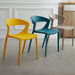 Minimalist Style Plastic Dining Armless Chairs Open Back Dining Side Chair Clearhalo ' kitchen&dining_furn' 'Dining Chairs' 'Dining Tables & Seating' 'dining_chair' 'furn' 'furn_dining_chair' 'Furniture' 'furniture_dining_chair' 'Kitchen & Dining Furniture' 'kitchen' 3950693