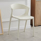 Minimalist Style Plastic Dining Armless Chairs Open Back Dining Side Chair White 1 Piece Clearhalo ' kitchen&dining_furn' 'Dining Chairs' 'Dining Tables & Seating' 'dining_chair' 'furn' 'furn_dining_chair' 'Furniture' 'furniture_dining_chair' 'Kitchen & Dining Furniture' 'kitchen' 3950700