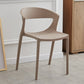 Minimalist Style Plastic Dining Armless Chairs Open Back Dining Side Chair Camel 1 Piece Clearhalo ' kitchen&dining_furn' 'Dining Chairs' 'Dining Tables & Seating' 'dining_chair' 'furn' 'furn_dining_chair' 'Furniture' 'furniture_dining_chair' 'Kitchen & Dining Furniture' 'kitchen' 3950719
