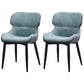 Nordic Style Leather Dining Upholstered Chairs Wingback Parsons Arm Chairs Turquoise 2 Piece Set Clearhalo ' kitchen&dining_furn' 'Dining Chairs' 'Dining Tables & Seating' 'dining_chair' 'furn' 'furn_dining_chair' 'Furniture' 'furniture_dining_chair' 'Kitchen & Dining Furniture' 'kitchen' 3950770