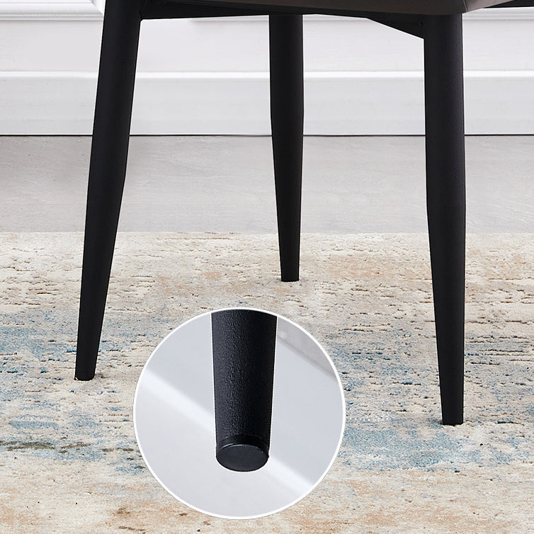 Nordic Style Leather Dining Upholstered Chairs Wingback Parsons Arm Chairs Clearhalo ' kitchen&dining_furn' 'Dining Chairs' 'Dining Tables & Seating' 'dining_chair' 'furn' 'furn_dining_chair' 'Furniture' 'furniture_dining_chair' 'Kitchen & Dining Furniture' 'kitchen' 3950777