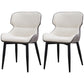 Nordic Style Leather Dining Upholstered Chairs Wingback Parsons Arm Chairs White 2 Piece Set Clearhalo ' kitchen&dining_furn' 'Dining Chairs' 'Dining Tables & Seating' 'dining_chair' 'furn' 'furn_dining_chair' 'Furniture' 'furniture_dining_chair' 'Kitchen & Dining Furniture' 'kitchen' 3950796