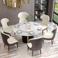 Scandinavian Style Wingback Chairs Leather Dining Armless Chairs for Home Clearhalo ' kitchen&dining_furn' 'Dining Chairs' 'Dining Tables & Seating' 'dining_chair' 'furn' 'furn_dining_chair' 'Furniture' 'furniture_dining_chair' 'Kitchen & Dining Furniture' 'kitchen' 3950806