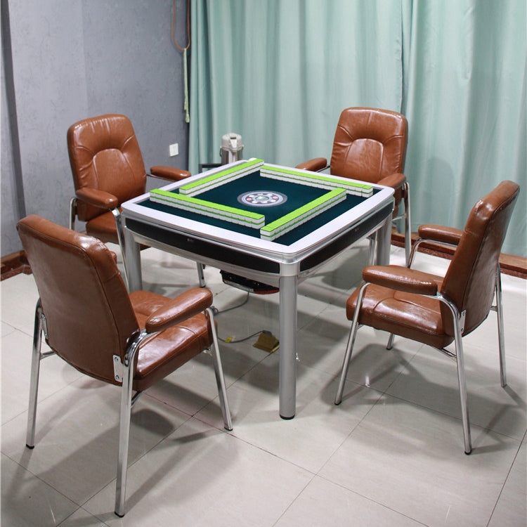 Contemporary Style Leather Dining Chairs Solid Back Arm Dining Side Chairs Clearhalo ' kitchen&dining_furn' 'Dining Chairs' 'Dining Tables & Seating' 'dining_chair' 'furn' 'furn_dining_chair' 'Furniture' 'furniture_dining_chair' 'Kitchen & Dining Furniture' 'kitchen' 3950842