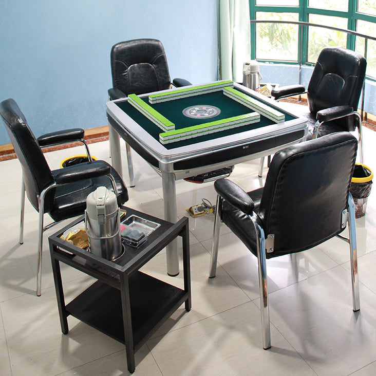 Contemporary Style Leather Dining Chairs Solid Back Arm Dining Side Chairs Clearhalo ' kitchen&dining_furn' 'Dining Chairs' 'Dining Tables & Seating' 'dining_chair' 'furn' 'furn_dining_chair' 'Furniture' 'furniture_dining_chair' 'Kitchen & Dining Furniture' 'kitchen' 3950844