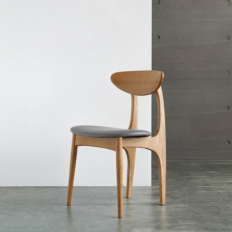 Scandinavian Style Wood Dining Side Chair Open Back Dining Side Chairs for Home Use Clearhalo ' kitchen&dining_furn' 'Dining Chairs' 'Dining Tables & Seating' 'dining_chair' 'furn' 'furn_dining_chair' 'Furniture' 'furniture_dining_chair' 'Kitchen & Dining Furniture' 'kitchen' 3950855