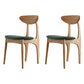 Scandinavian Style Wood Dining Side Chair Open Back Dining Side Chairs for Home Use Green 2 Piece Set Natural Wood Clearhalo ' kitchen&dining_furn' 'Dining Chairs' 'Dining Tables & Seating' 'dining_chair' 'furn' 'furn_dining_chair' 'Furniture' 'furniture_dining_chair' 'Kitchen & Dining Furniture' 'kitchen' 3950869