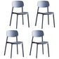 Scandinavian Stackable Armless Dining Chairs Plastic Open Back Side Chair (Set of 4) Gray Blue Clearhalo ' kitchen&dining_furn' 'Dining Chairs' 'Dining Tables & Seating' 'dining_chair' 'furn' 'furn_dining_chair' 'Furniture' 'furniture_dining_chair' 'Kitchen & Dining Furniture' 'kitchen' 3950881