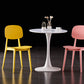 Plastic Scandinavian Armless Dining Chairs Open Back Side Chair (Set of 4) Clearhalo ' kitchen&dining_furn' 'Dining Chairs' 'Dining Tables & Seating' 'dining_chair' 'furn' 'furn_dining_chair' 'Furniture' 'furniture_dining_chair' 'Kitchen & Dining Furniture' 'kitchen' 3950913