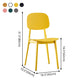 Plastic Scandinavian Armless Dining Chairs Open Back Side Chair (Set of 4) Clearhalo ' kitchen&dining_furn' 'Dining Chairs' 'Dining Tables & Seating' 'dining_chair' 'furn' 'furn_dining_chair' 'Furniture' 'furniture_dining_chair' 'Kitchen & Dining Furniture' 'kitchen' 3950916