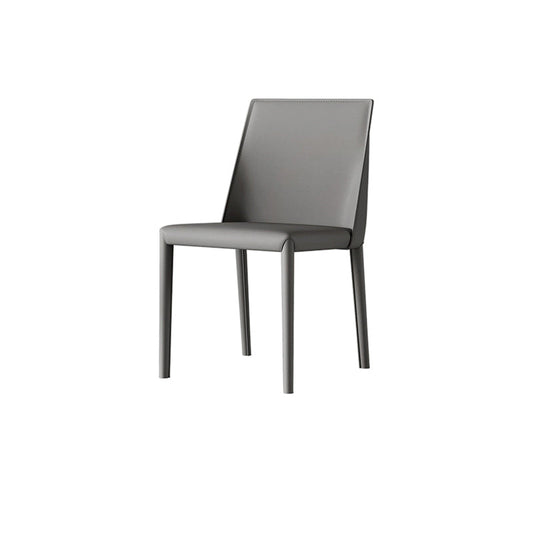 Scandinavian Style Leather Dining Chairs Armless Dining Chairs for Home Use (Set of 2) Clearhalo ' kitchen&dining_furn' 'Dining Chairs' 'Dining Tables & Seating' 'dining_chair' 'furn' 'furn_dining_chair' 'Furniture' 'furniture_dining_chair' 'Kitchen & Dining Furniture' 'kitchen' 3950925