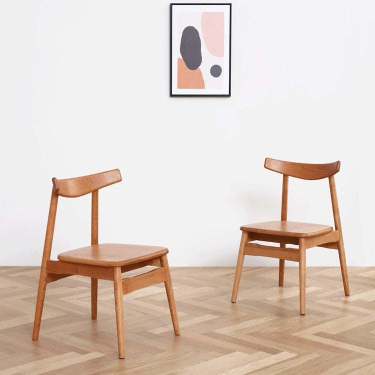 Contemporary Style Dining Room Chairs Solid Dining Armless Chairs with Wooden Legs Clearhalo ' kitchen&dining_furn' 'Dining Chairs' 'Dining Tables & Seating' 'dining_chair' 'furn' 'furn_dining_chair' 'Furniture' 'furniture_dining_chair' 'Kitchen & Dining Furniture' 'kitchen' 3951047