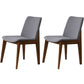 Contemporary Style Wooden Dining Chairs Dining Armless Side Chairs for Kitchen Dark Gray 2 Piece Set Clearhalo ' kitchen&dining_furn' 'Dining Chairs' 'Dining Tables & Seating' 'dining_chair' 'furn' 'furn_dining_chair' 'Furniture' 'furniture_dining_chair' 'Kitchen & Dining Furniture' 'kitchen' 3951067