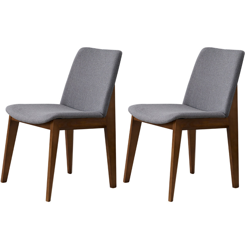 Contemporary Style Wooden Dining Chairs Dining Armless Side Chairs for Kitchen Dark Gray 2 Piece Set Clearhalo ' kitchen&dining_furn' 'Dining Chairs' 'Dining Tables & Seating' 'dining_chair' 'furn' 'furn_dining_chair' 'Furniture' 'furniture_dining_chair' 'Kitchen & Dining Furniture' 'kitchen' 3951067