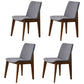 Contemporary Style Wooden Dining Chairs Dining Armless Side Chairs for Kitchen Dark Gray 4 Piece Set Clearhalo ' kitchen&dining_furn' 'Dining Chairs' 'Dining Tables & Seating' 'dining_chair' 'furn' 'furn_dining_chair' 'Furniture' 'furniture_dining_chair' 'Kitchen & Dining Furniture' 'kitchen' 3951068