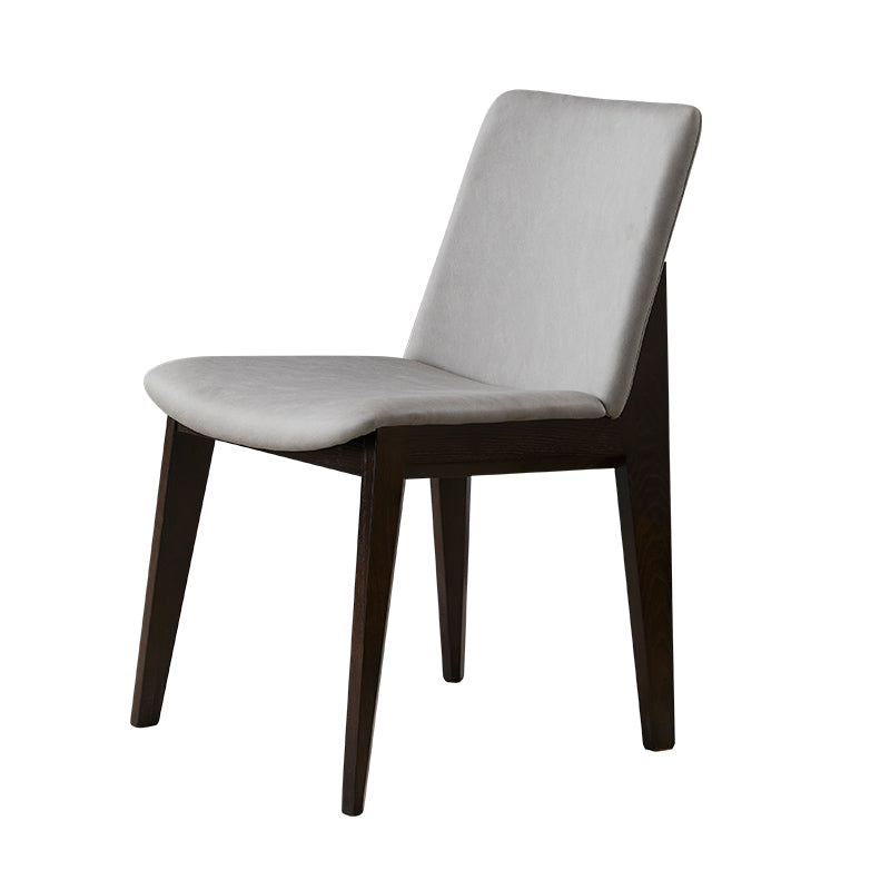 Contemporary Style Wooden Dining Chairs Dining Armless Side Chairs for Kitchen Light Gray 1 Piece Clearhalo ' kitchen&dining_furn' 'Dining Chairs' 'Dining Tables & Seating' 'dining_chair' 'furn' 'furn_dining_chair' 'Furniture' 'furniture_dining_chair' 'Kitchen & Dining Furniture' 'kitchen' 3951076