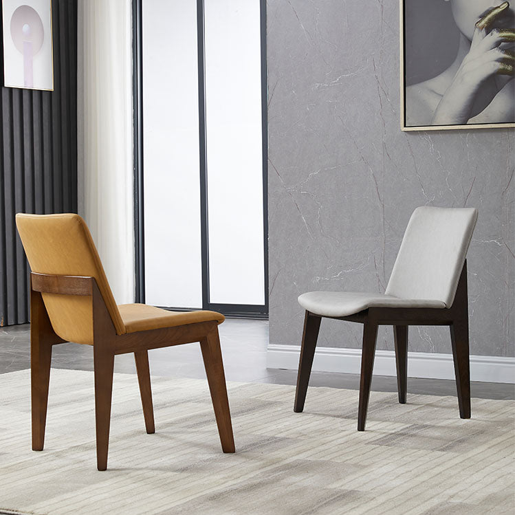 Contemporary Style Wooden Dining Chairs Dining Armless Side Chairs for Kitchen Clearhalo ' kitchen&dining_furn' 'Dining Chairs' 'Dining Tables & Seating' 'dining_chair' 'furn' 'furn_dining_chair' 'Furniture' 'furniture_dining_chair' 'Kitchen & Dining Furniture' 'kitchen' 3951079