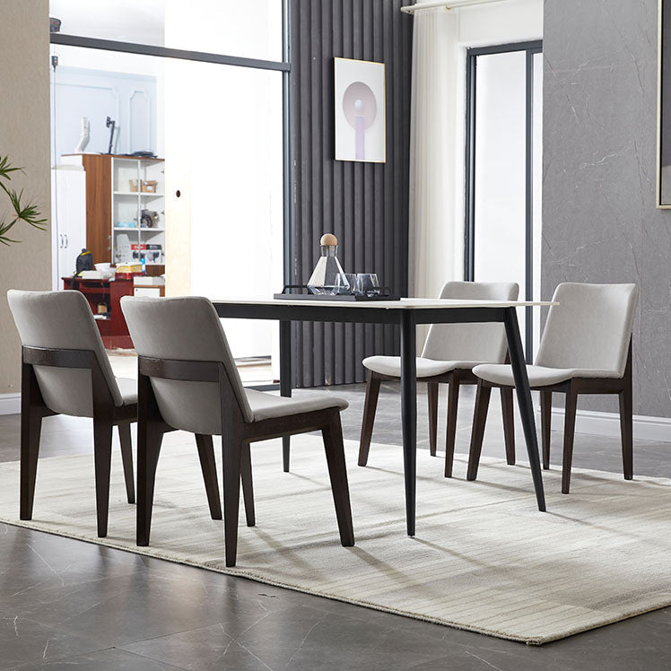 Contemporary Style Wooden Dining Chairs Dining Armless Side Chairs for Kitchen Clearhalo ' kitchen&dining_furn' 'Dining Chairs' 'Dining Tables & Seating' 'dining_chair' 'furn' 'furn_dining_chair' 'Furniture' 'furniture_dining_chair' 'Kitchen & Dining Furniture' 'kitchen' 3951080