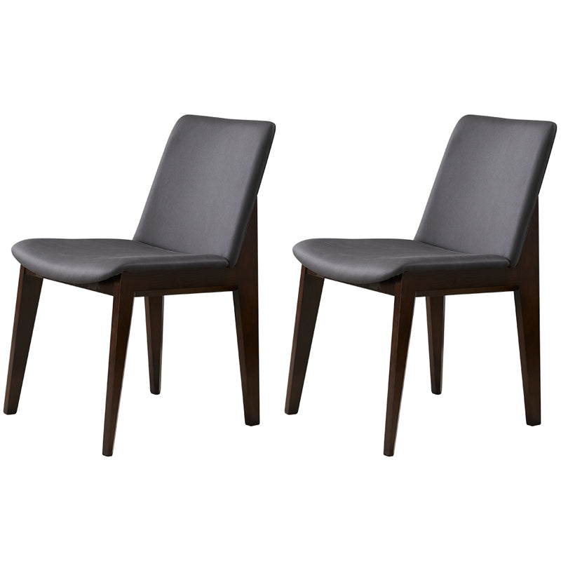 Contemporary Style Wooden Dining Chairs Dining Armless Side Chairs for Kitchen Black 2 Piece Set Clearhalo ' kitchen&dining_furn' 'Dining Chairs' 'Dining Tables & Seating' 'dining_chair' 'furn' 'furn_dining_chair' 'Furniture' 'furniture_dining_chair' 'Kitchen & Dining Furniture' 'kitchen' 3951083