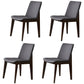 Contemporary Style Wooden Dining Chairs Dining Armless Side Chairs for Kitchen Black 4 Piece Set Clearhalo ' kitchen&dining_furn' 'Dining Chairs' 'Dining Tables & Seating' 'dining_chair' 'furn' 'furn_dining_chair' 'Furniture' 'furniture_dining_chair' 'Kitchen & Dining Furniture' 'kitchen' 3951084