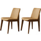 Contemporary Style Wooden Dining Chairs Dining Armless Side Chairs for Kitchen Yellow 2 Piece Set Clearhalo ' kitchen&dining_furn' 'Dining Chairs' 'Dining Tables & Seating' 'dining_chair' 'furn' 'furn_dining_chair' 'Furniture' 'furniture_dining_chair' 'Kitchen & Dining Furniture' 'kitchen' 3951086