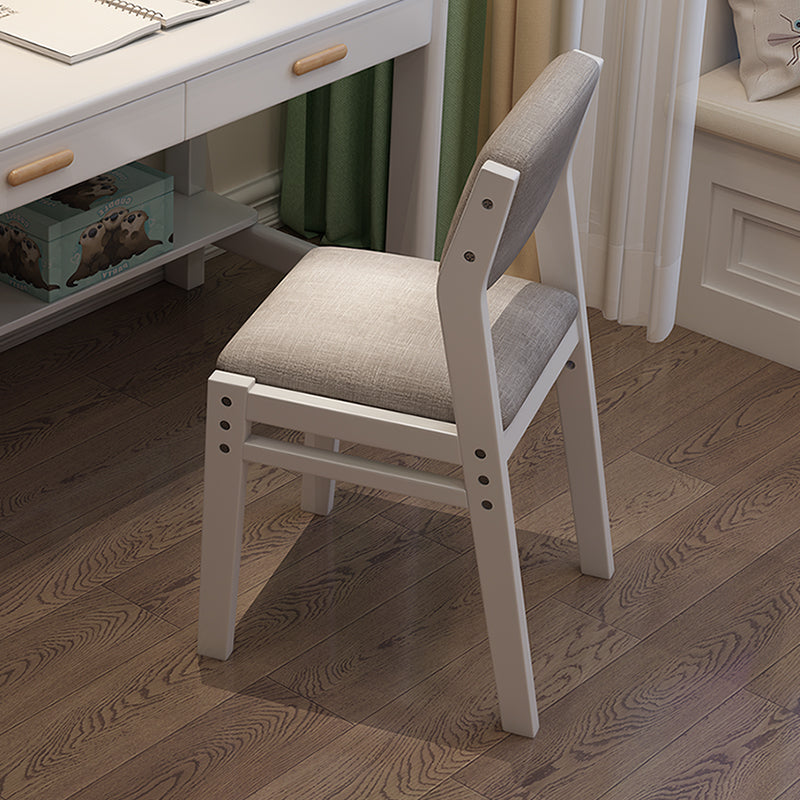 Modern Wooden Dining Chair Open Back Single Dining Side Armless Chair for Kitchen Ivory Clearhalo ' kitchen&dining_furn' 'Dining Chairs' 'Dining Tables & Seating' 'dining_chair' 'furn' 'furn_dining_chair' 'Furniture' 'furniture_dining_chair' 'Kitchen & Dining Furniture' 'kitchen' 3951090