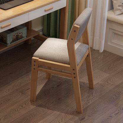 Modern Wooden Dining Chair Open Back Single Dining Side Armless Chair for Kitchen Natural Clearhalo ' kitchen&dining_furn' 'Dining Chairs' 'Dining Tables & Seating' 'dining_chair' 'furn' 'furn_dining_chair' 'Furniture' 'furniture_dining_chair' 'Kitchen & Dining Furniture' 'kitchen' 3951091