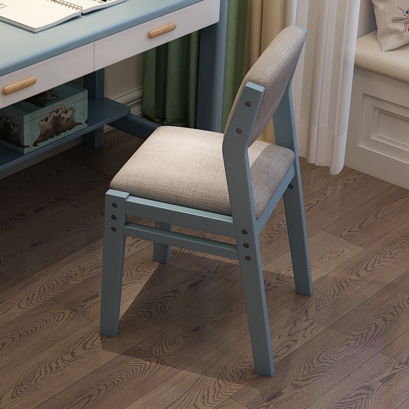 Modern Wooden Dining Chair Open Back Single Dining Side Armless Chair for Kitchen Light Blue Clearhalo ' kitchen&dining_furn' 'Dining Chairs' 'Dining Tables & Seating' 'dining_chair' 'furn' 'furn_dining_chair' 'Furniture' 'furniture_dining_chair' 'Kitchen & Dining Furniture' 'kitchen' 3951093