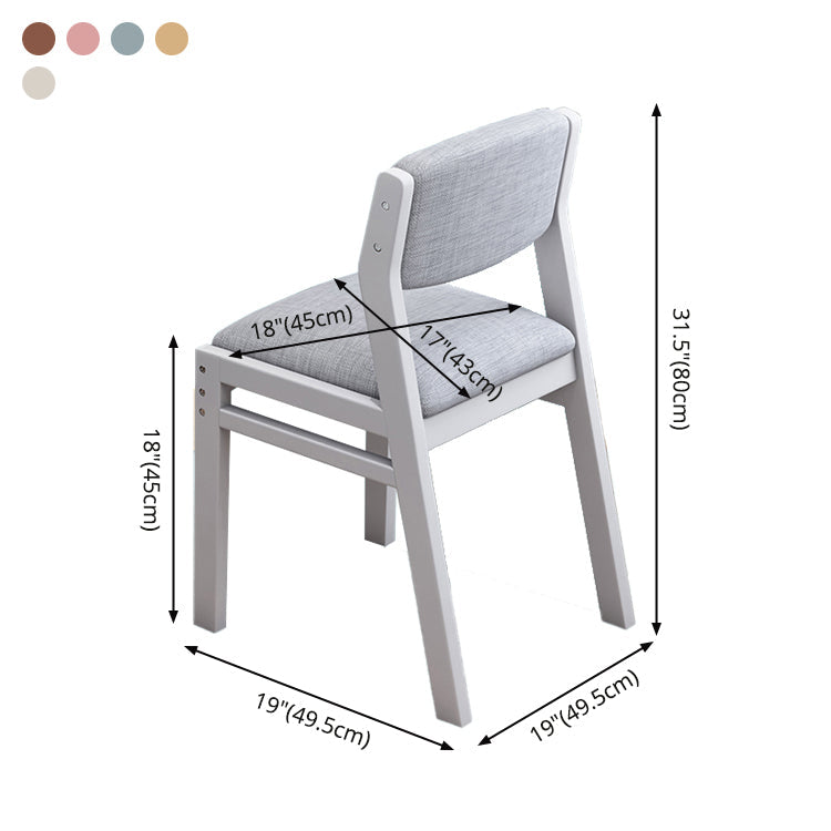 Modern Wooden Dining Chair Open Back Single Dining Side Armless Chair for Kitchen Clearhalo ' kitchen&dining_furn' 'Dining Chairs' 'Dining Tables & Seating' 'dining_chair' 'furn' 'furn_dining_chair' 'Furniture' 'furniture_dining_chair' 'Kitchen & Dining Furniture' 'kitchen' 3951100