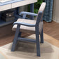 Modern Wooden Dining Chair Open Back Single Dining Side Arm Chair for Kitchen Blue-White Clearhalo ' kitchen&dining_furn' 'Dining Chairs' 'Dining Tables & Seating' 'dining_chair' 'furn' 'furn_dining_chair' 'Furniture' 'furniture_dining_chair' 'Kitchen & Dining Furniture' 'kitchen' 3951103