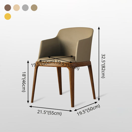 Contemporary Style Wooden Dining Chairs Dining Arm Side Chairs for Kitchen (Set of 2) Clearhalo ' kitchen&dining_furn' 'Dining Chairs' 'Dining Tables & Seating' 'dining_chair' 'furn' 'furn_dining_chair' 'Furniture' 'furniture_dining_chair' 'Kitchen & Dining Furniture' 'kitchen' 3951124