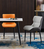 Contemporary Style Metal Dining Chairs Wingback Arm Dining Side Chair for Kitchen Clearhalo ' kitchen&dining_furn' 'Dining Chairs' 'Dining Tables & Seating' 'dining_chair' 'furn' 'furn_dining_chair' 'Furniture' 'furniture_dining_chair' 'Kitchen & Dining Furniture' 'kitchen' 3951136