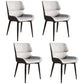 Contemporary Style Metal Dining Chairs Wingback Arm Dining Side Chair for Kitchen Grey 4 Piece Set Clearhalo ' kitchen&dining_furn' 'Dining Chairs' 'Dining Tables & Seating' 'dining_chair' 'furn' 'furn_dining_chair' 'Furniture' 'furniture_dining_chair' 'Kitchen & Dining Furniture' 'kitchen' 3951142