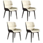 Contemporary Style Metal Dining Chairs Wingback Arm Dining Side Chair for Kitchen Beige 4 Piece Set Clearhalo ' kitchen&dining_furn' 'Dining Chairs' 'Dining Tables & Seating' 'dining_chair' 'furn' 'furn_dining_chair' 'Furniture' 'furniture_dining_chair' 'Kitchen & Dining Furniture' 'kitchen' 3951148