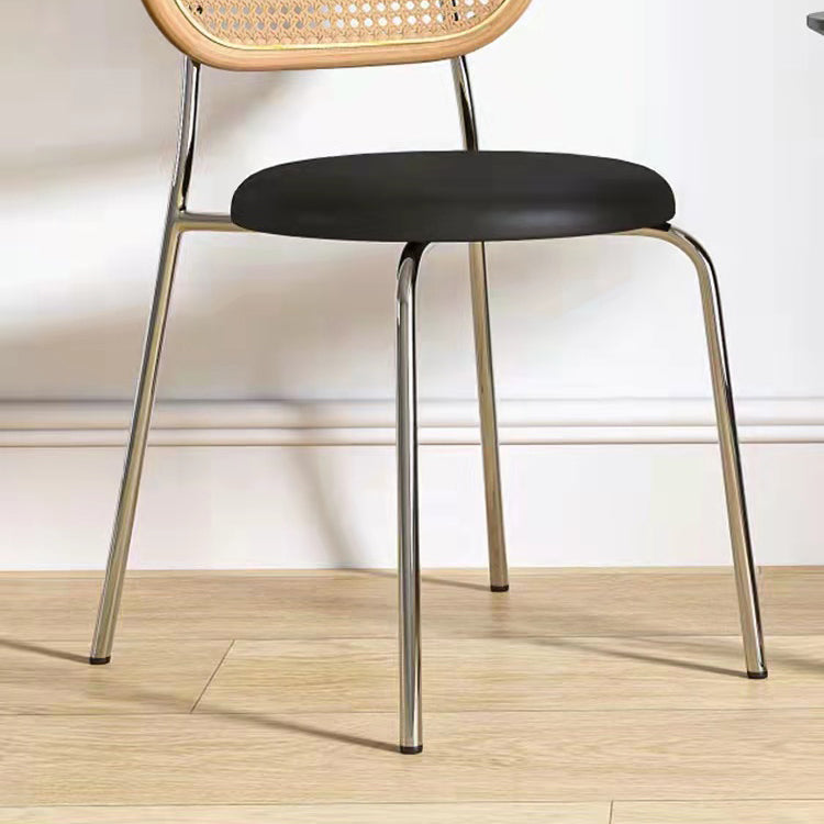 Metal Contemporary Style Chair Set Open Back Side Kitchen Dining Room Chairs Clearhalo ' kitchen&dining_furn' 'Dining Chairs' 'Dining Tables & Seating' 'dining_chair' 'furn' 'furn_dining_chair' 'Furniture' 'furniture_dining_chair' 'Kitchen & Dining Furniture' 'kitchen' 3951165