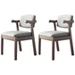 Modern Indoor-Outdoor Wood Chair Home Cushioned Open Back Dining Side Chair Grey 2 Piece Set Clearhalo ' kitchen&dining_furn' 'Dining Chairs' 'Dining Tables & Seating' 'dining_chair' 'furn' 'furn_dining_chair' 'Furniture' 'furniture_dining_chair' 'Kitchen & Dining Furniture' 'kitchen' 3951207